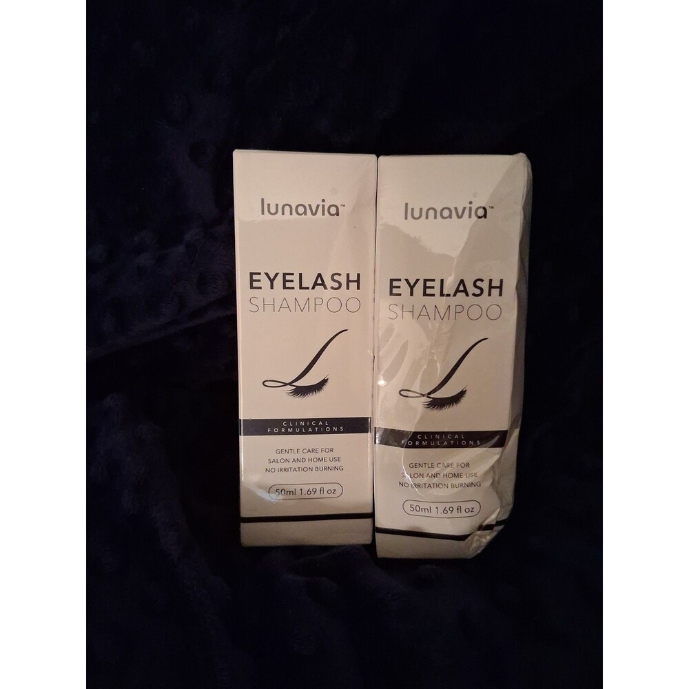 Lot Of 2 Lunavia Eyelash Shampoo 50ml 1.69 fl oz Clinical Formulation NEW SEALED